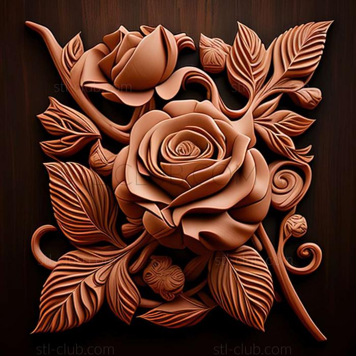 3D model Roses (STL)